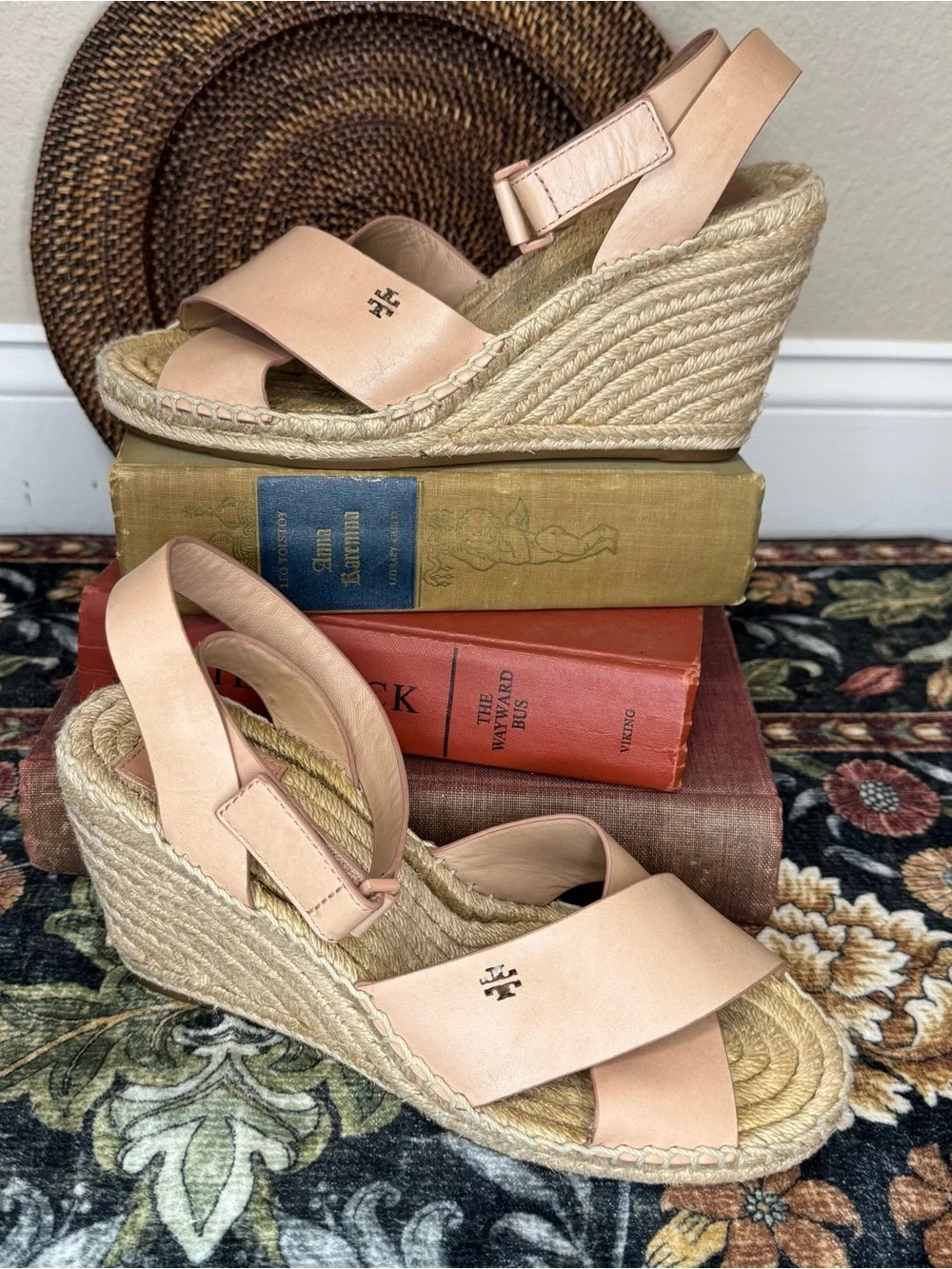 TORY BURCH | Bima Espadrille Wedge Sandals Size 9